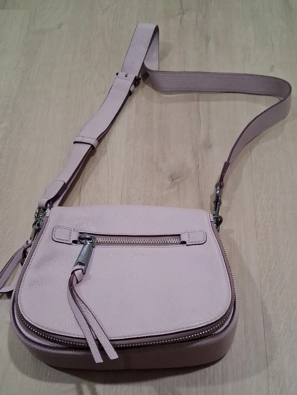 Marc Jacobs Pale Pink Leather Crossbody Bag